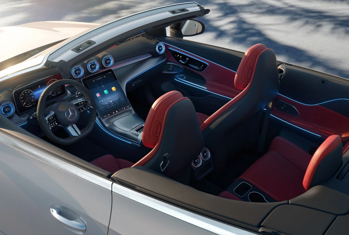 2026 Mercedes-Benz CLE Cabriolet top down tech view